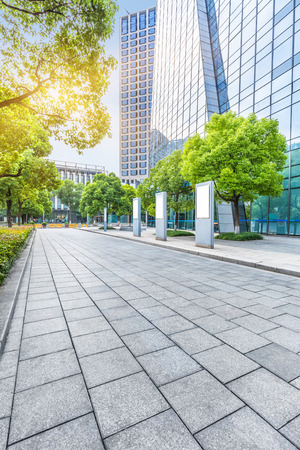modern building entrance,blue toned image.のeditorial素材