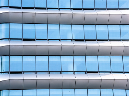 detail of modern building,blue toned,china.