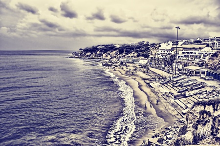  beautiful coast in Albufeira, Portugalのeditorial素材