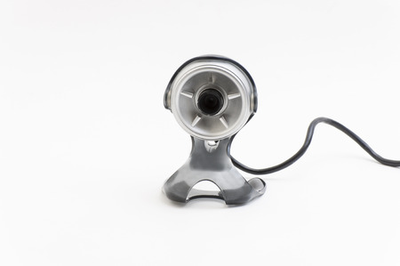 Webcam isolated on White  backgroundの写真素材