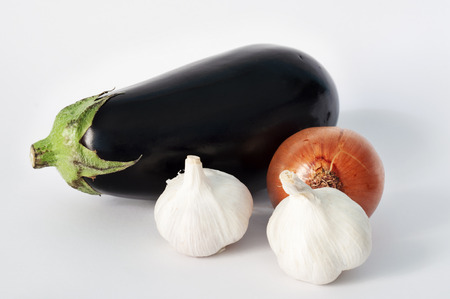 organic food isolated on a white backgroundの写真素材