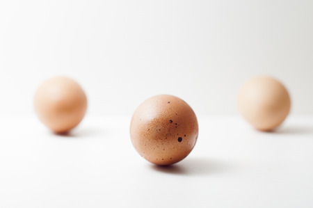 eggs isolated on whute bachgroundの写真素材
