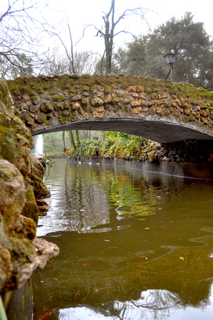 Bridge - Built Structure in seville parkの写真素材