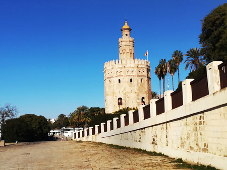 Torre del Oro, Seville, Spain のeditorial素材