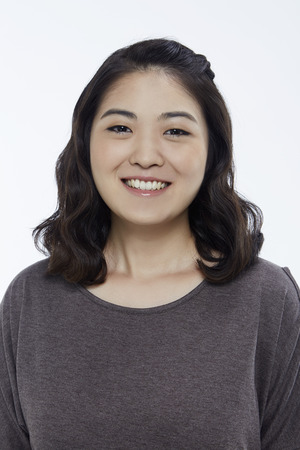 Portrait of a woman smilingの写真素材