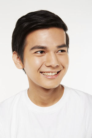 Cheerful man smilingの写真素材