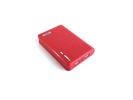 Power Bank Red for smart Phonesの写真素材