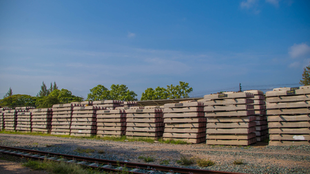 railroad sleeperの写真素材