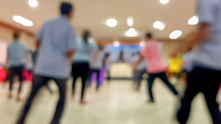 Blurred picture of Seminars, training, exercise and diet for those with the BODY MASS INDEX beyond.の写真素材