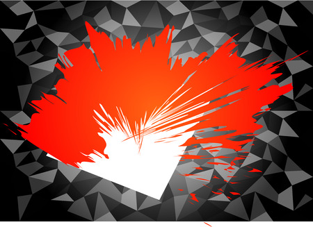 The background image is a beautiful gradient colored polygon.のイラスト素材