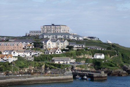 A view of Newquay Harbour in Cornwall, England