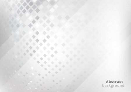 Abstract white and gray gradient background.Halftone dots design background.vector Illustration.のイラスト素材