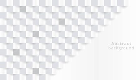 White abstract texture. Vector background 3d paper art style can be used in cover design, book design, poster, cd cover, flyer, website backgrounds or advertising.のイラスト素材
