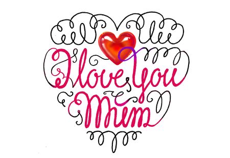 I love you Mum! (1)の写真素材