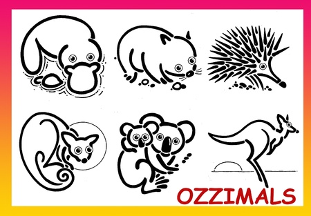Ausralia's Best Loved Animal Logosの写真素材