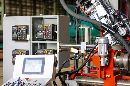 steel cutting machine, steel bar, bendingの写真素材