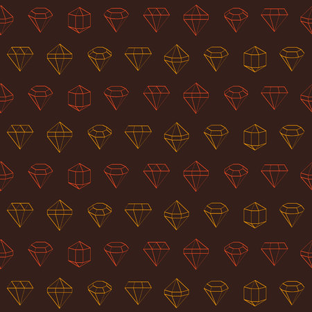 Seamless pattern with jewels and diamonds icons for your designのイラスト素材