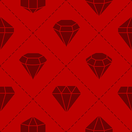 Seamless pattern with jewels and diamonds icons for your design
