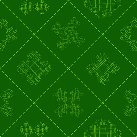 Seamless background with Celtic geometric ornament for your designのイラスト素材