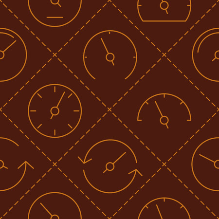 Seamless pattern with speedometers for your designのイラスト素材