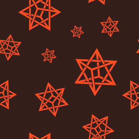 Seamless pattern with Merkabah kabbalah symbol for your designのイラスト素材