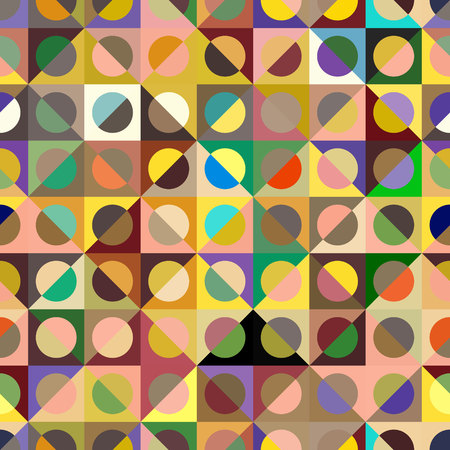 Seamless pattern with abstract shapes for your design.のイラスト素材