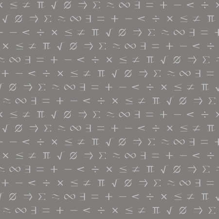Seamless pattern with mathematical symbolsのイラスト素材