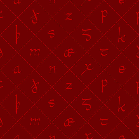 Seamless pattern with alphabet for your designのイラスト素材