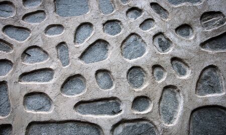 abstract background with stone wallの写真素材