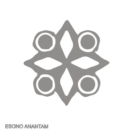 icon with Adinkra symbol Esono Anantamのイラスト素材