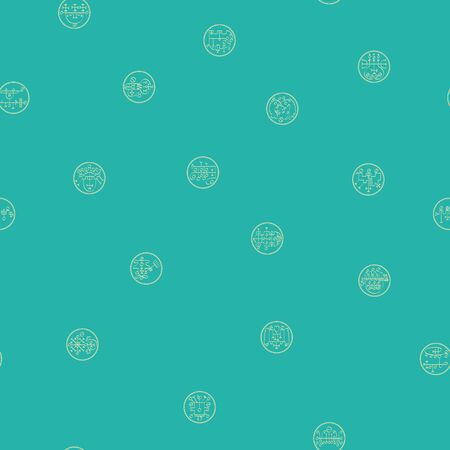 Seamless vector pattern with symbols of demonsのイラスト素材