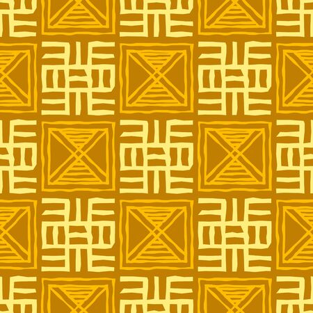 Seamless pattern with adinkra symbolsのイラスト素材