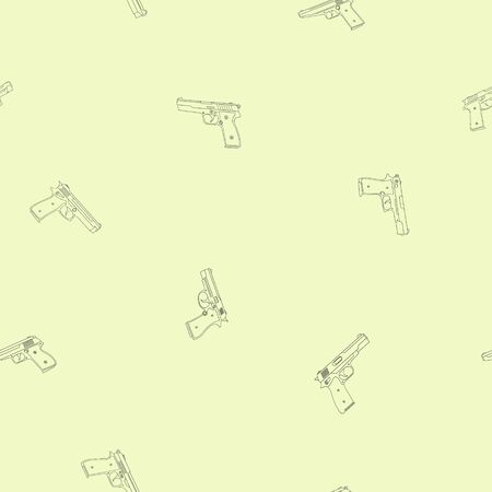 Seamless vector pattern with Pistolsのイラスト素材