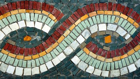 abstract background with mosaic ornament for your design