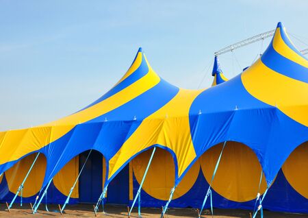 large circus tent for your designの写真素材