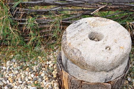 Hand old millstones for your design