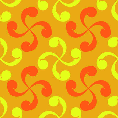 Seamless vector pattern with Basque cross Lauburu for your designのイラスト素材