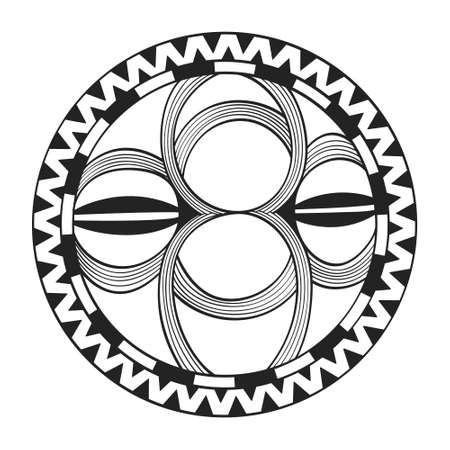 vector icon with symbol of Cucuteni â Trypillia culture ornaments for your projectのイラスト素材