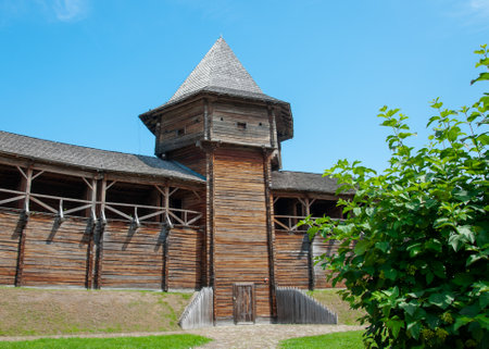 Baturyn, Chernihiv, Ukraine - 06/23/2021:The Baturyn Fortress Citadelのeditorial素材