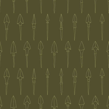Seamless pattern with ancient Arrowheads for your projectのイラスト素材