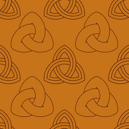 Seamless pattern with Ancient sign Triquetra for your projectのイラスト素材
