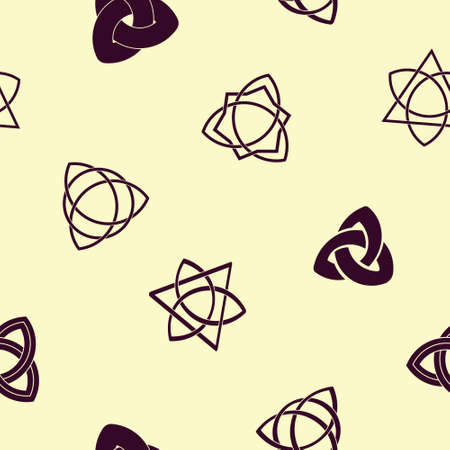 Seamless pattern with Ancient sign Triquetra for your projectのイラスト素材