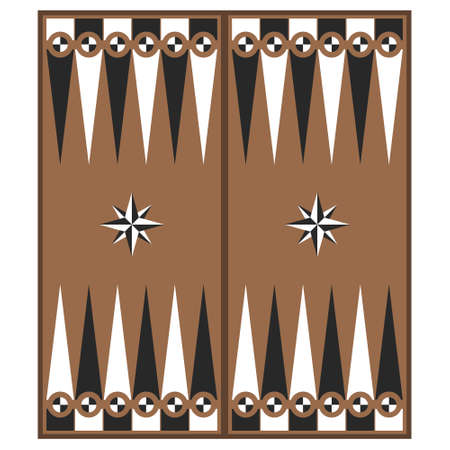 vector image with backgammon board for your projectのイラスト素材