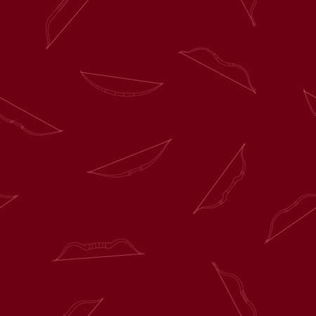 Seamless pattern with ancien tranged weapon bows for your projectのイラスト素材