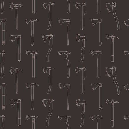 Seamless pattern with ancient battle axes for your projectのイラスト素材