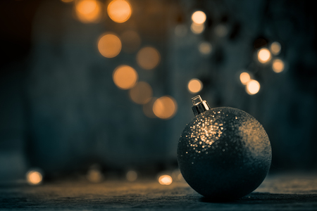 abstract christmas ball blurred light background, grunge background.の写真素材