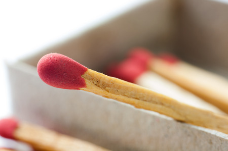 Matches on white backgroundの写真素材