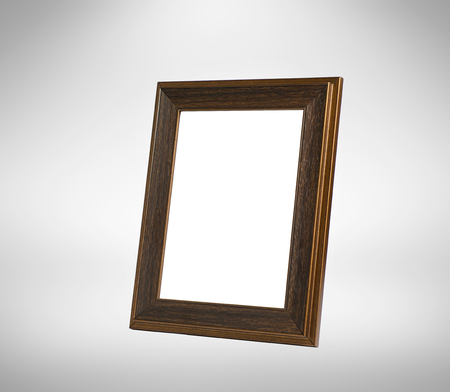 picture frame on white background with clipping part