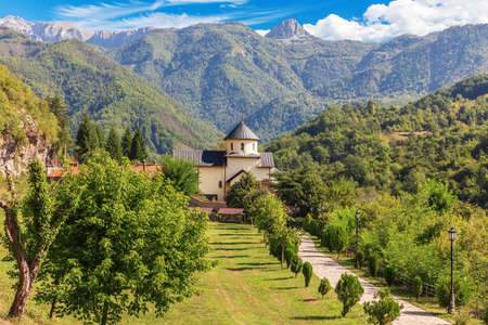 Beautiful medieval Moracha Monastery in Montenegro