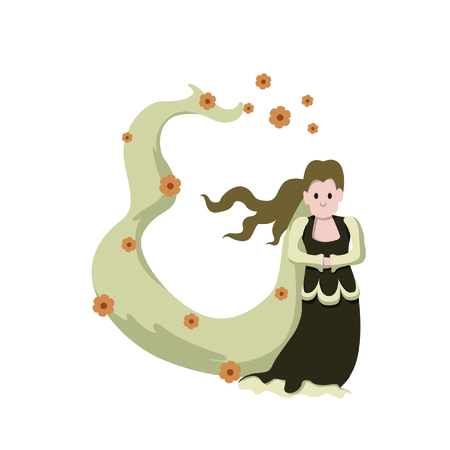 Fairy on White Backgroundのイラスト素材